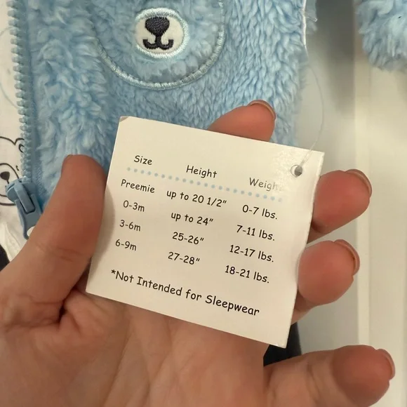 Tattle Tails Blue Bear Jacket and Onesie Set - Picture 5 of 7